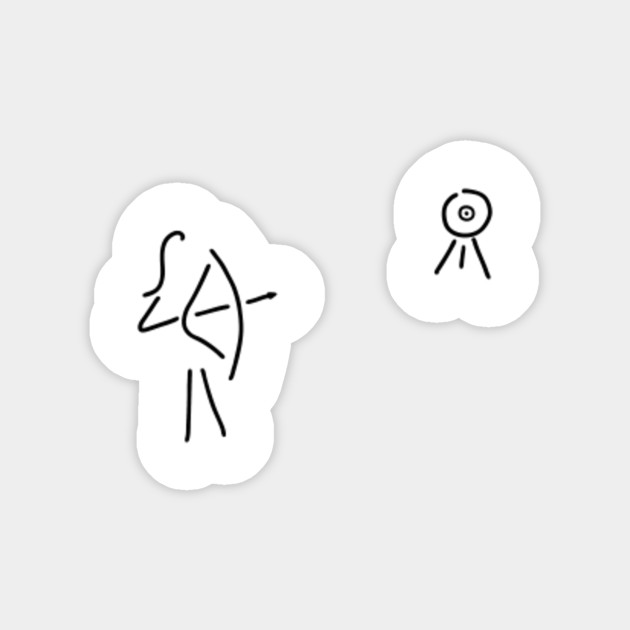 archer arrow bent woman